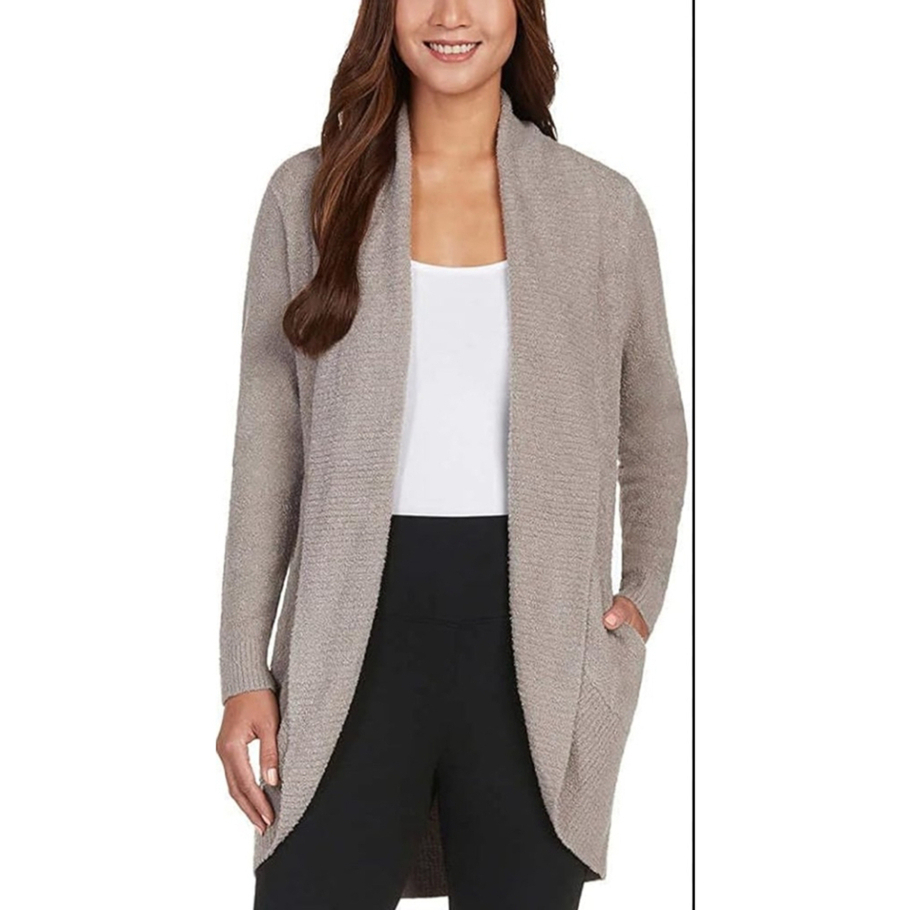 Max & Mia Cozy Knit Cardigan Sweater S Beige